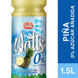 Watts Néctar de Piña 0 % Azúcar Añadida