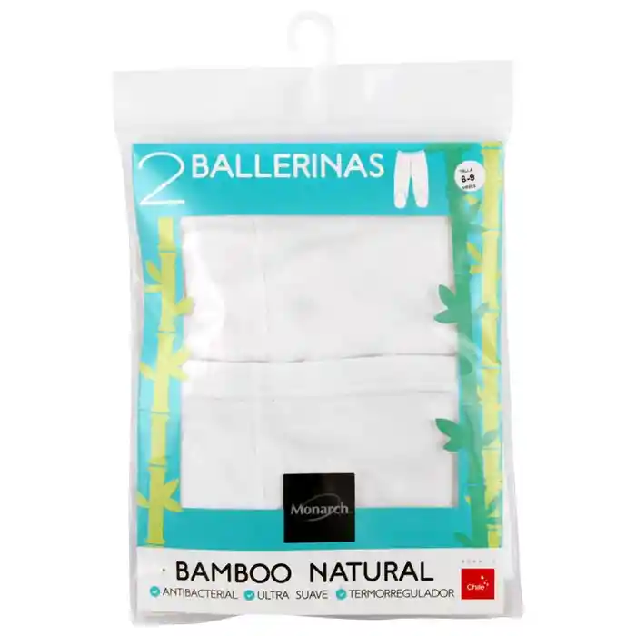 Pack 2 Ballerinas Bamboo -6 M Surt