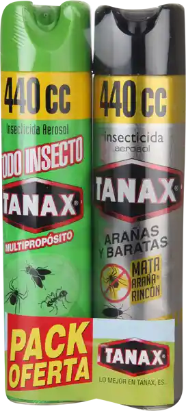 Tanax Pack Aerosol Arana+Todo Insecto