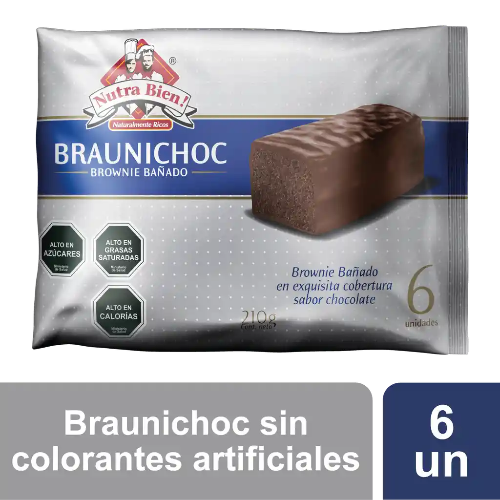 Nutra Bien Brownie Bañado Braunichoc