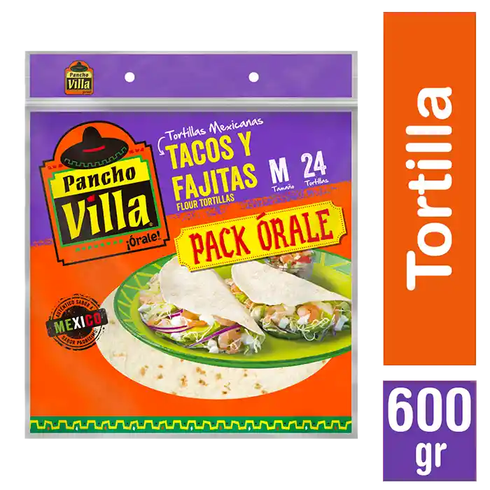 Pancho Villa Tortillas Mexicanas Órale Tamaño M