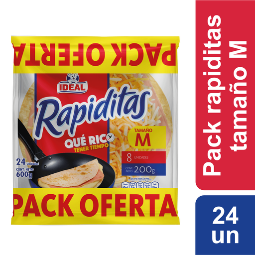 Pack Tortillas Ideal 600 g 3X2 Un en Jumbo Las Condes