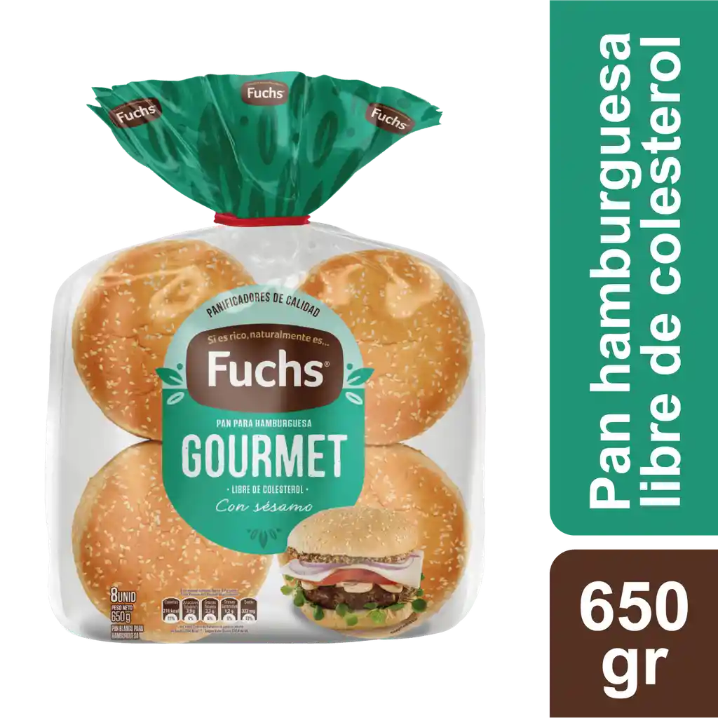 Fuchs Pan Fuch S Hamburguesa Americana 8 Un