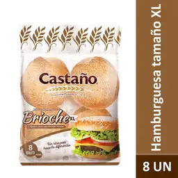 Castaño Pan Para Hamburguesa Brioche XL