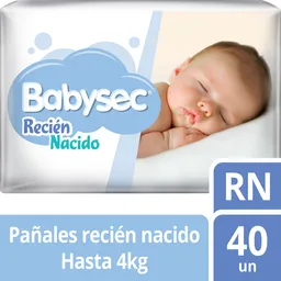 Babysec Pañal Recién Nacido Talla Rn