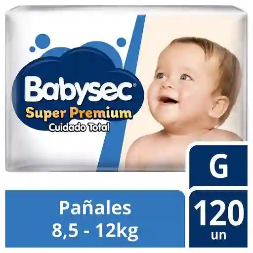 Babysec Pañal Super Premium Cuidado Total Talla G