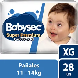 Babysec Pañales Super Premium Cuidado Total
