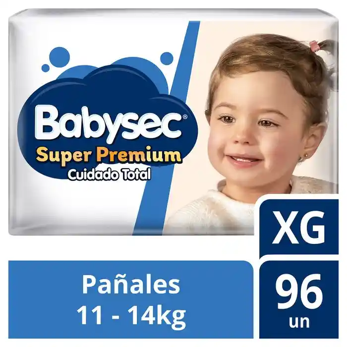 Babysec Pañal Super Premium Xg 96un