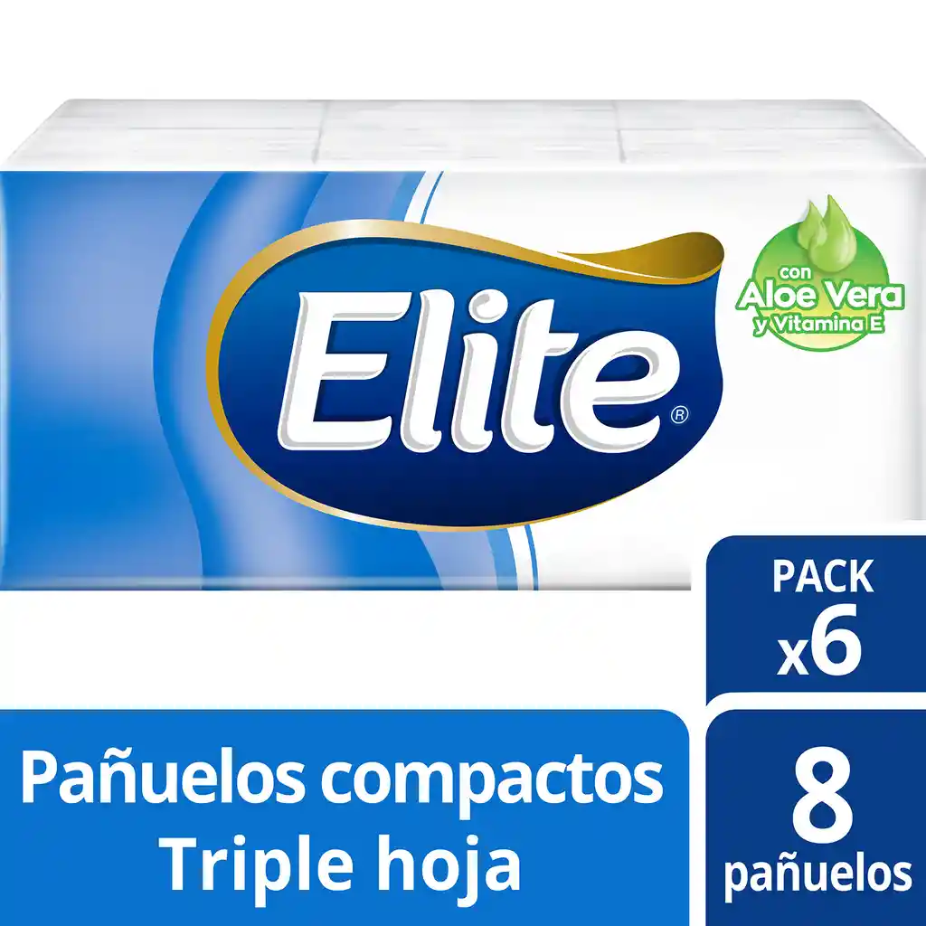 Elite Pañuelo  Compacto Aloe 6un