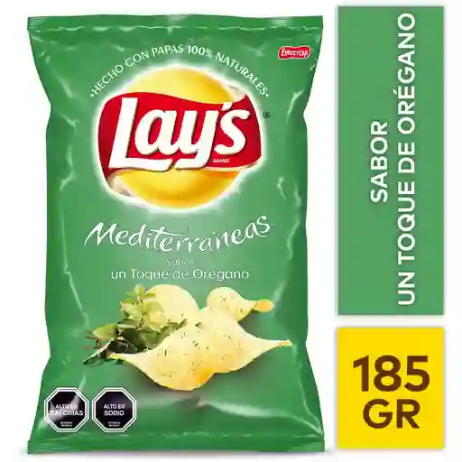 Lays Papas Fritas Mediterraneas Con Oregano