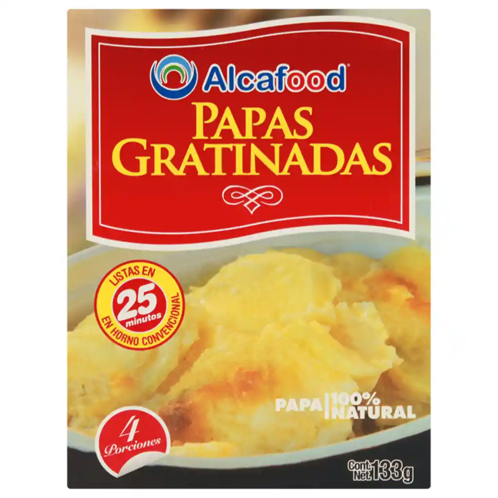 Alcafood Papas Gratinadas Caja