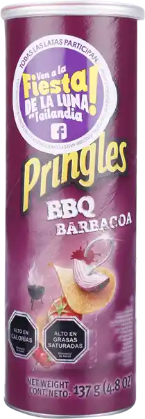 Pringles Papas Fritas Bbq 137G