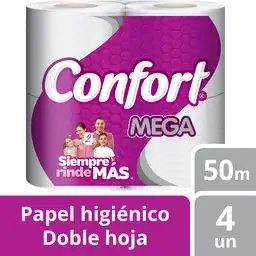 Confort Papel Higiénico Mega Doble Hoja