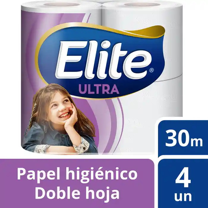 Elite Papel Higienico Ultra Doble Hoja 4 U 30 M