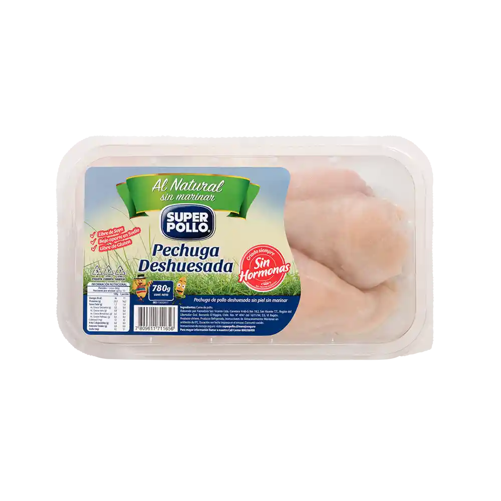 Super Pollo Pechuga De Pollo Deshuesada Sin Piel Natural