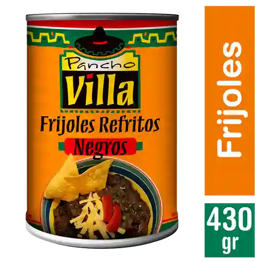 Pancho Villa Frijoles Negros Refritos en Lata