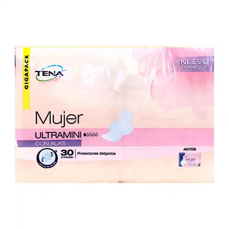 Tena Protector Diario Mujer Mini Con Ala