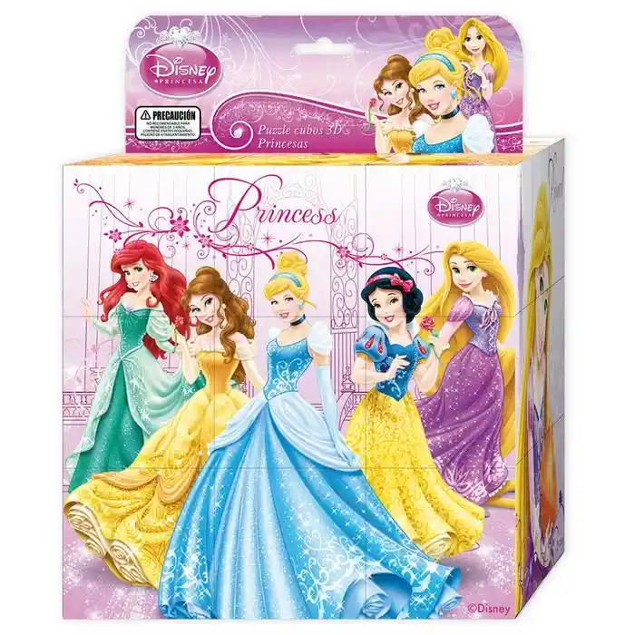 Puzzle 9 Cubos 3d Princesas