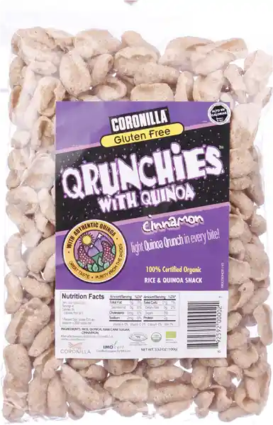 Qrunchies Whith Quinoa Qrunchies Sin Gluten Canela Coronilla