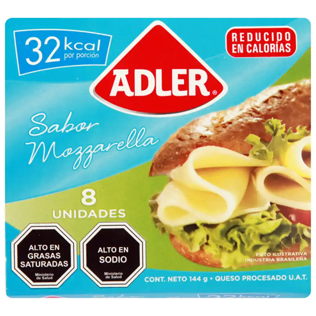 Adler Queso Mozzarella Light Laminado