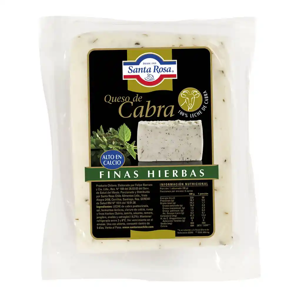 Santa Rosa Queso Cabra Starosa Finas Hierbas