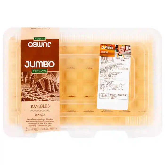 Jumbo Artesanal Ravioles Jumbo Espinaca Kg