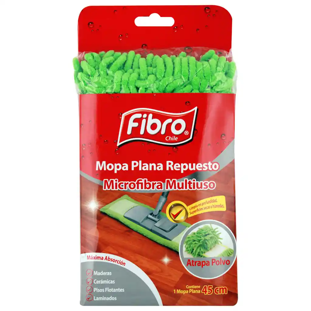 Fibro Repuesto Mopa Microfibra Un