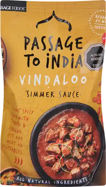 Passage To India Foods Salsa Vandaloo Simmer