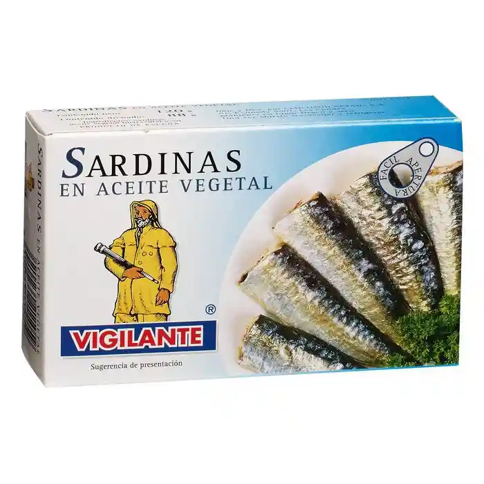 Vigilante Sardinas Aceite Vegetal 88 G