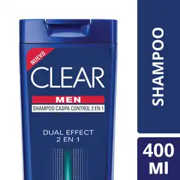 Clear Shampoo para Hombres Caspa Control 2 en 1