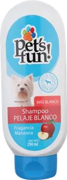 Pets Fun Shampoo Pelaje Blanco 290 Ml