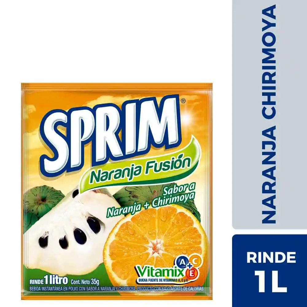 Sprim Jugo En Polvo Naranja Chirimoya