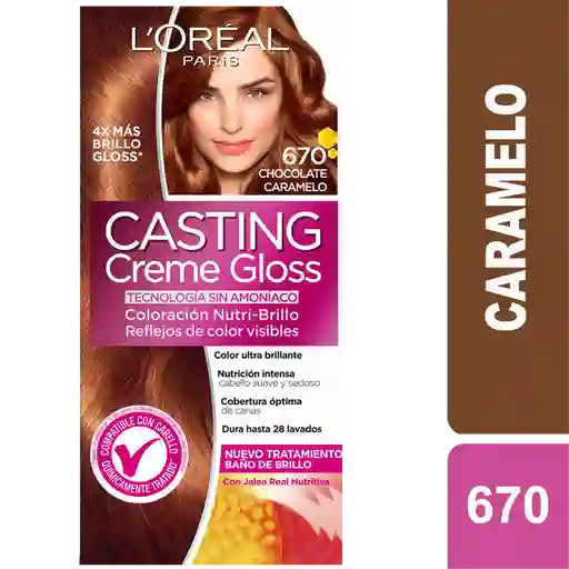 Casting Coloración Creme Gloss 670 Chocolate Caramelo