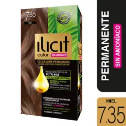 Ilicit Coloración de Cabello Permanente Tono 7.35 Miel