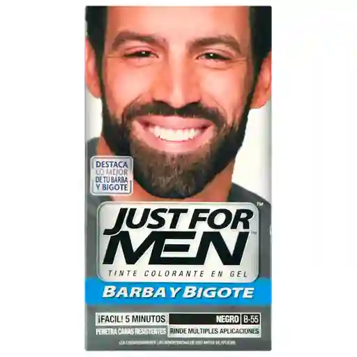 Just For Men Tinte para Barba y Bigote Color Negro