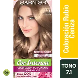 Garnier-Cor Intensa Coloración de Cabello 7.1 Rubio Ceniza