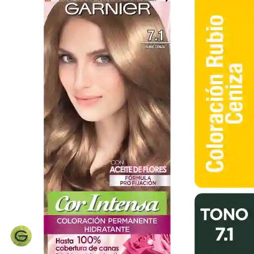 Garnier-Cor Intensa Coloración de Cabello 7.1 Rubio Ceniza