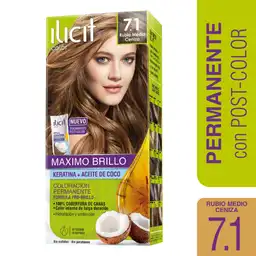 Ilicit Tinte Permanente para Cabello Tono 7.1 Rubio Medio Ceniza