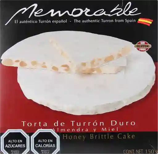 Memorable Torta De Turrón Duro De Almendra Y Miel