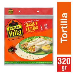 Pancho Villa Tortilla para Tacos y Fajitas Talla L