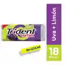 Trident Chicle Sin Azucar Sabor Uva Limonada 18 Un