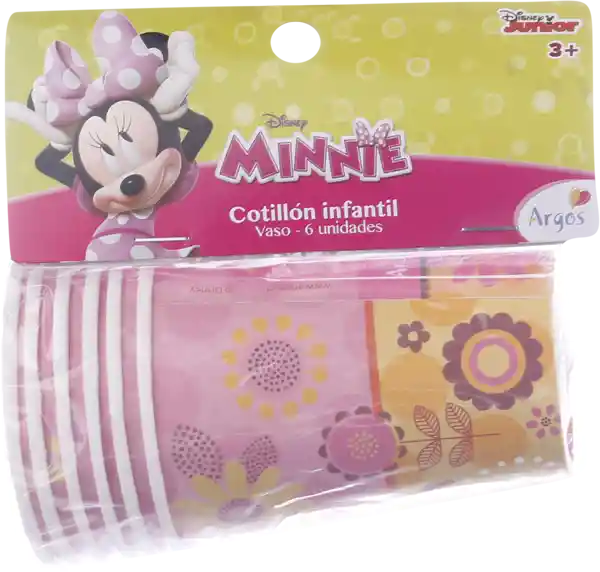 Vasos Minnie Flor 6un