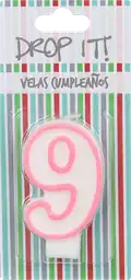 Vela Cumpleaños Glit N°9