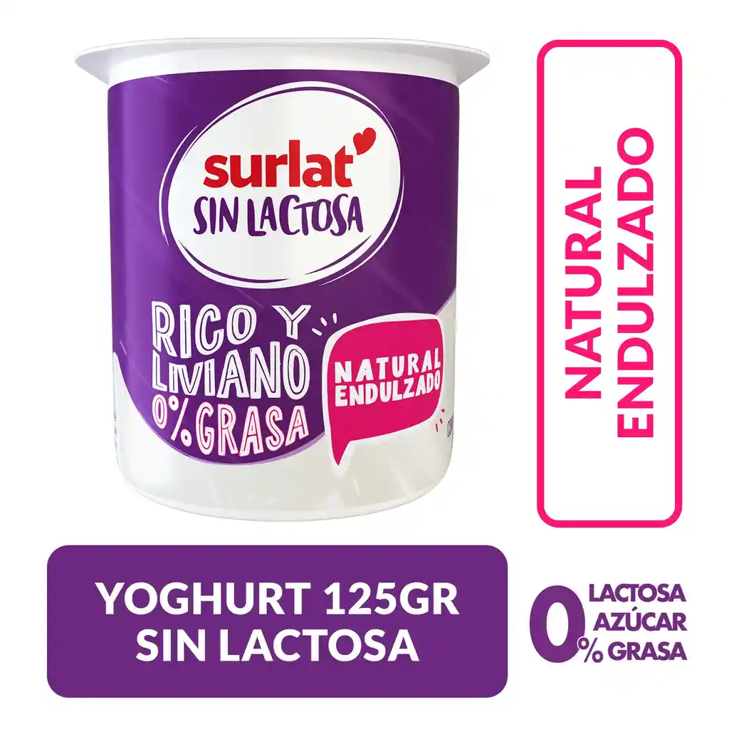 Surlat Yogurt sin Lactosa