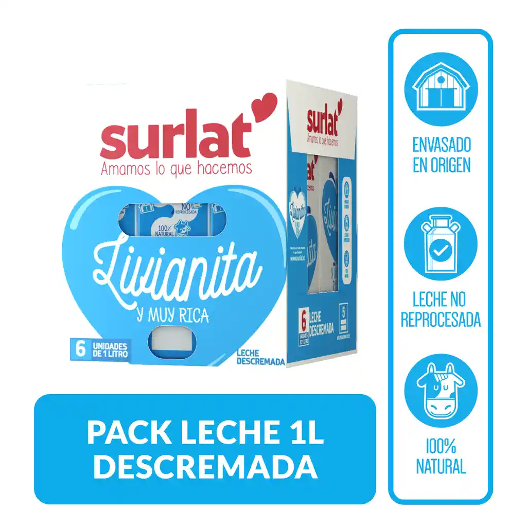 Surlat Leche Descremada Natural