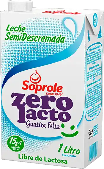 Zero Lacto Leche Descremada Soprole Con Tapa