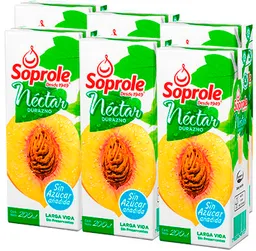 Soprole Néctar Durazno 6 u