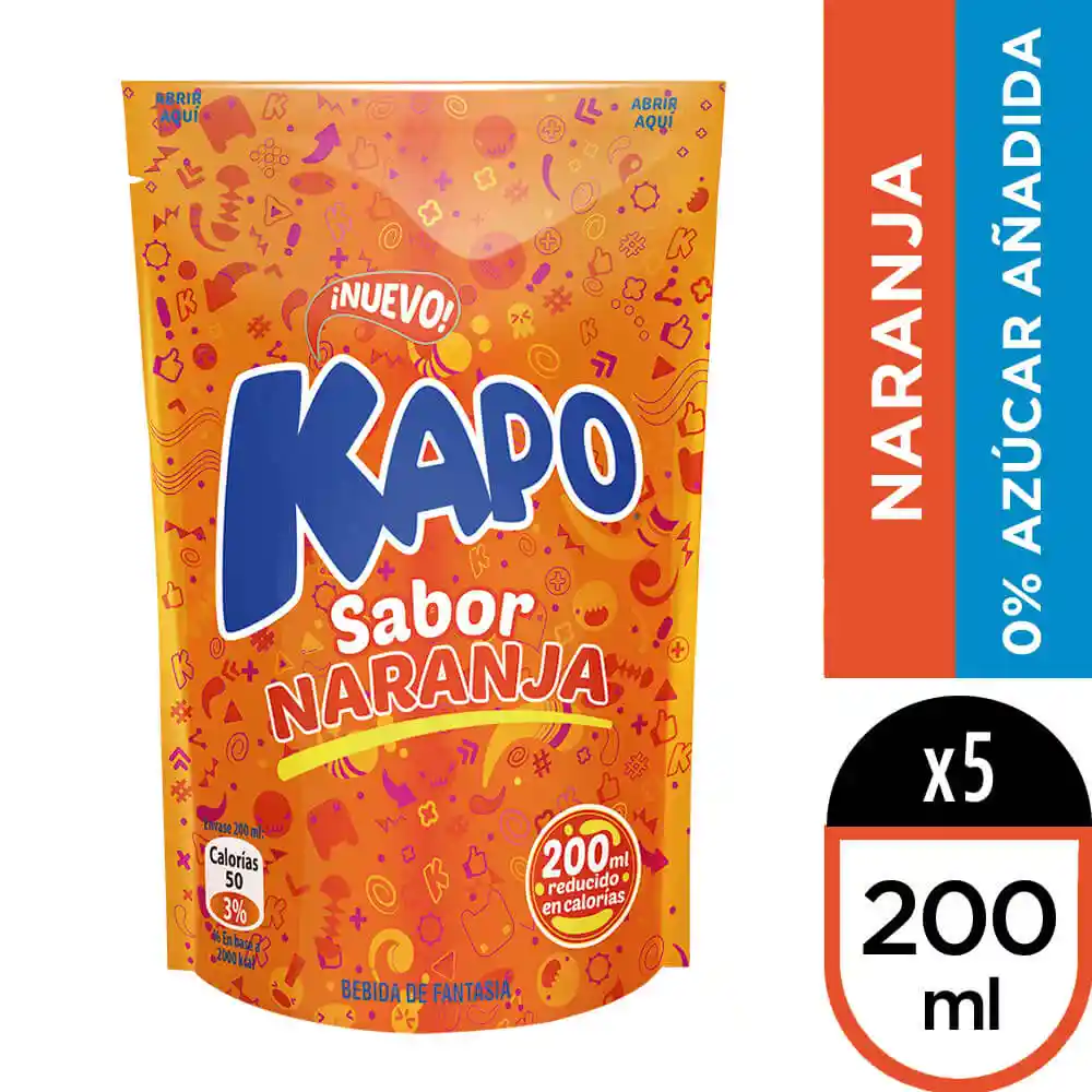 Kapo Jugo Naranja 5 U