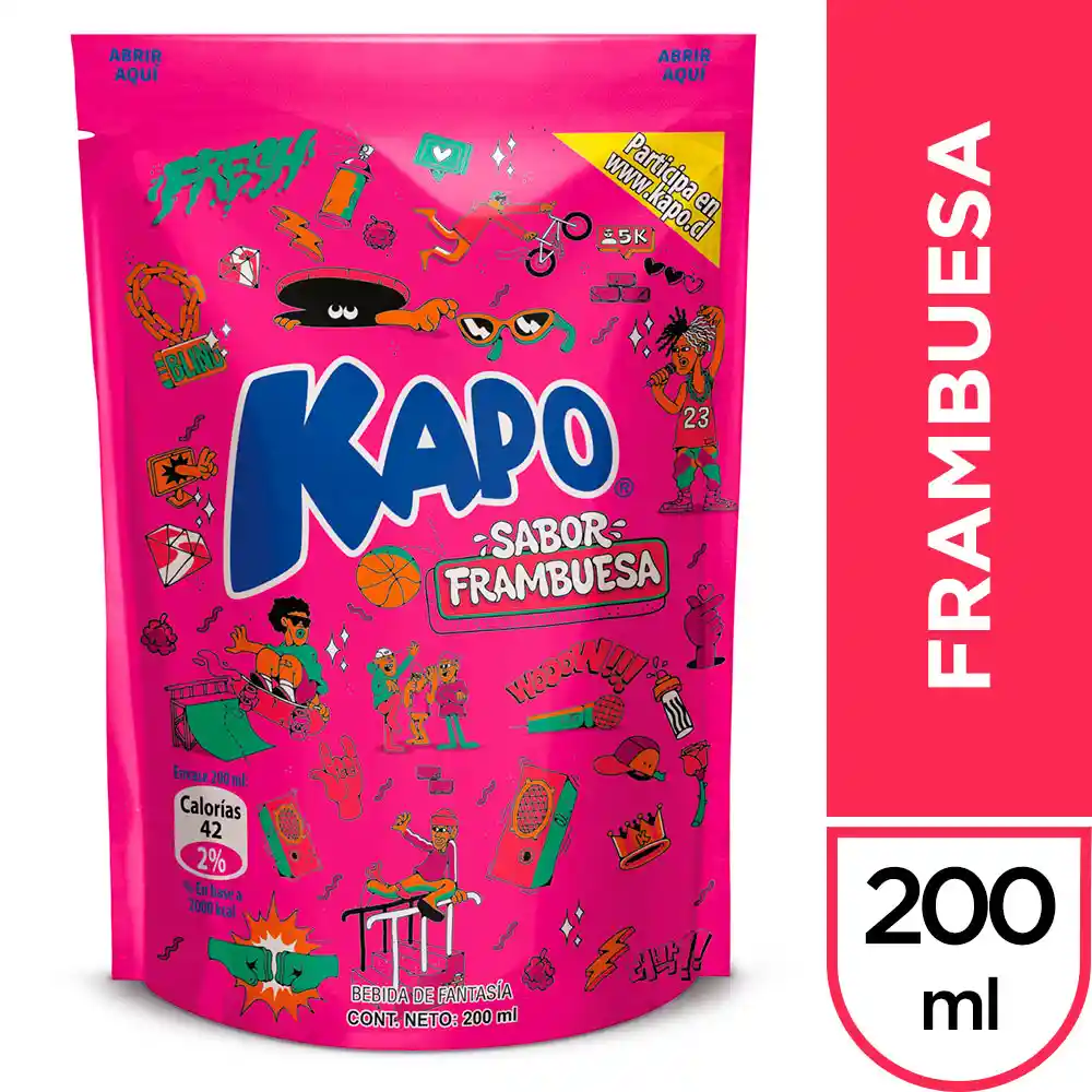 Kapo Jugo Sabor Frambuesa