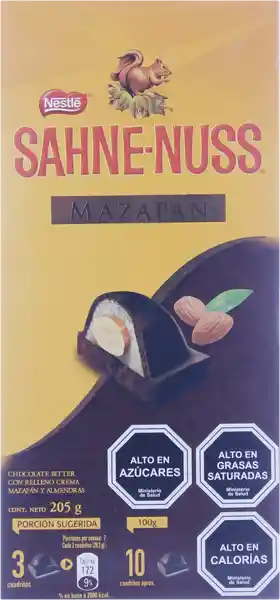 Sahne-Nuss Chocolate Nestle Mazapan Barra